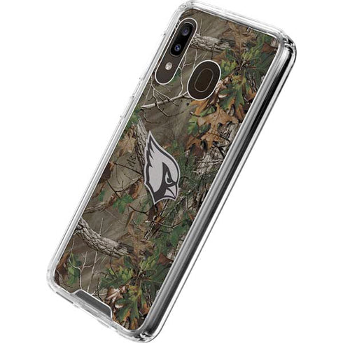 NFL Arizona Cardinals Realtree Xtra Green Camo Galaxy A30 Clear Case