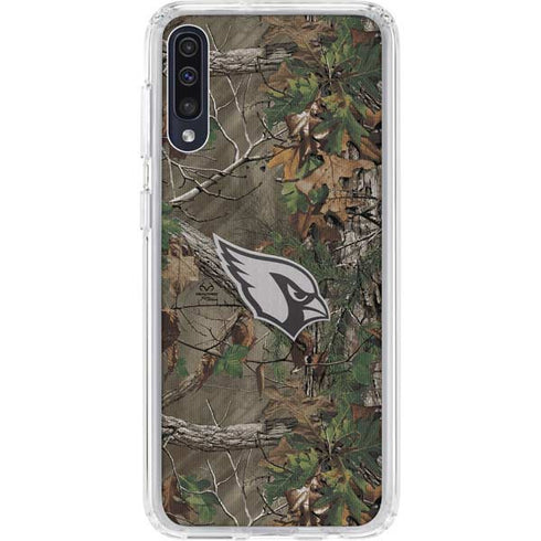 NFL Arizona Cardinals Realtree Xtra Green Camo Galaxy A50 Clear Case