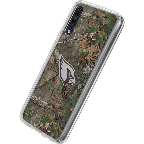 NFL Arizona Cardinals Realtree Xtra Green Camo Galaxy A50 Clear Case