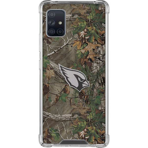 NFL Arizona Cardinals Realtree Xtra Green Camo Galaxy A51 5G Clear Case