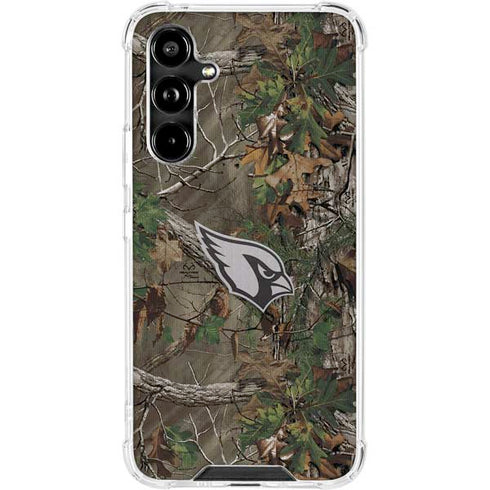 NFL Arizona Cardinals Realtree Xtra Green Camo Galaxy A54 5G Clear Case