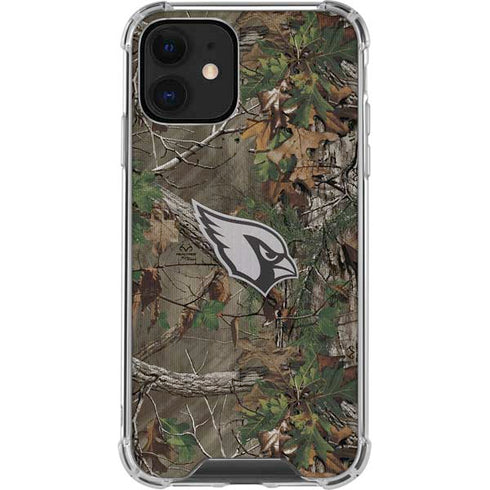 NFL Arizona Cardinals Realtree Xtra Green Camo iPhone 12 Clear Case