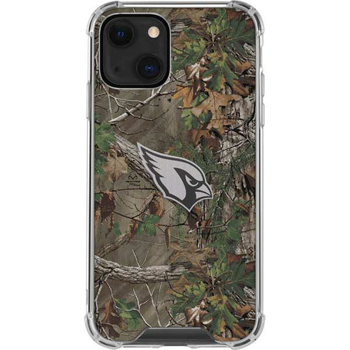 NFL Arizona Cardinals Realtree Xtra Green Camo iPhone 13 Mini Clear Case
