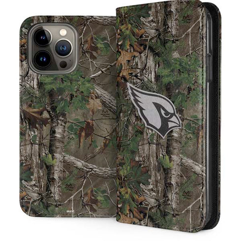 NFL Arizona Cardinals Realtree Xtra Green Camo iPhone 14 Pro Max Folio Case