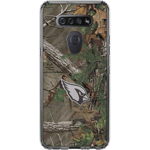 NFL Arizona Cardinals Realtree Xtra Green Camo LG K51/Q51 Clear Case