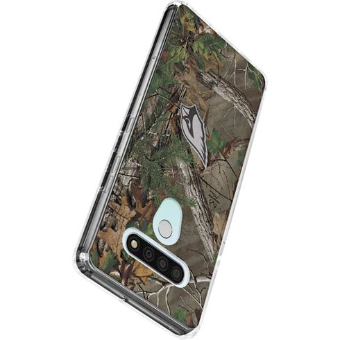 NFL Arizona Cardinals Realtree Xtra Green Camo LG Stylo 6 Clear Case