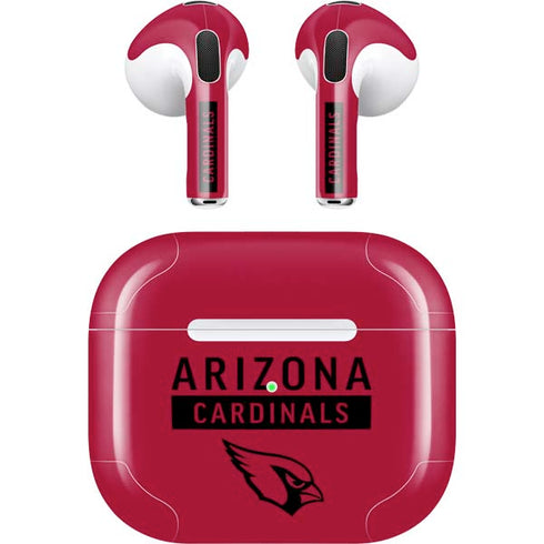 NFL Arizona Cardinals Red Performance Series Apple AirPods (3rd Gen 2021) Skin