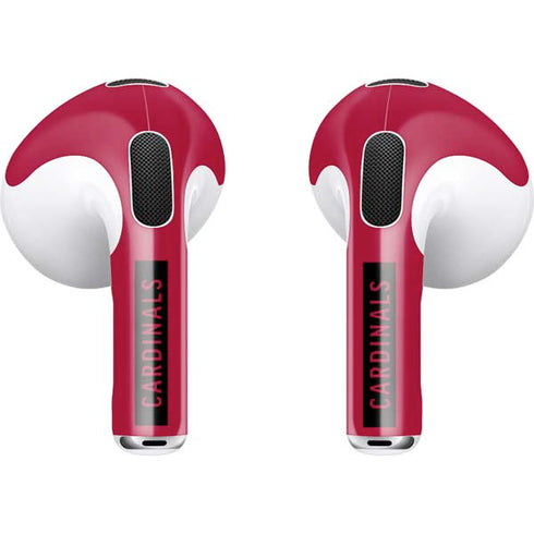 NFL Arizona Cardinals Red Performance Series Apple AirPods (3rd Gen 2021) Skin