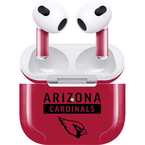 NFL Arizona Cardinals Red Performance Series Apple AirPods (3rd Gen 2021) Skin