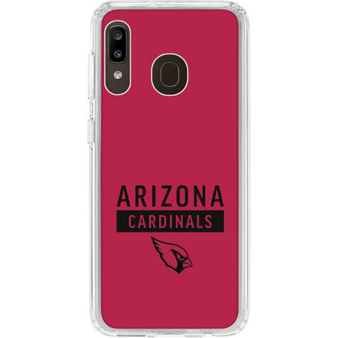 NFL Arizona Cardinals Red Performance Series Galaxy A20 Clear Case