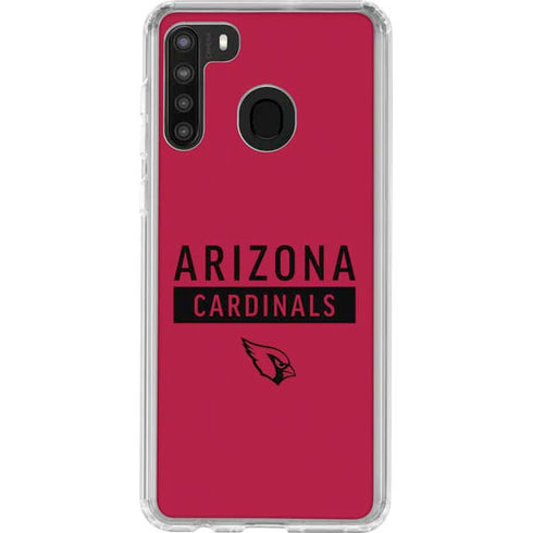 NFL Arizona Cardinals Red Performance Series Galaxy A21 Clear Case