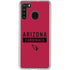 NFL Arizona Cardinals Red Performance Series Galaxy A21 Clear Case