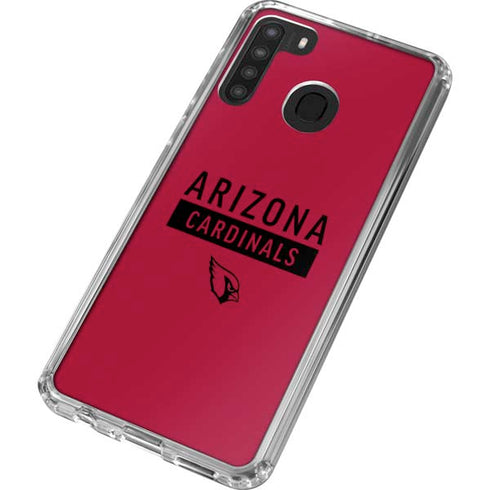 NFL Arizona Cardinals Red Performance Series Galaxy A21 Clear Case