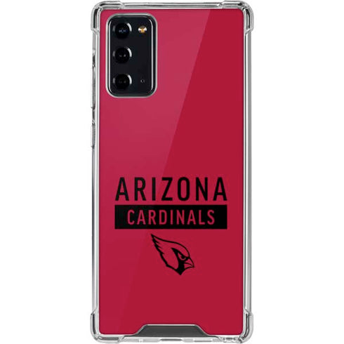 NFL Arizona Cardinals Red Performance Series Galaxy Note20 5G Clear Case