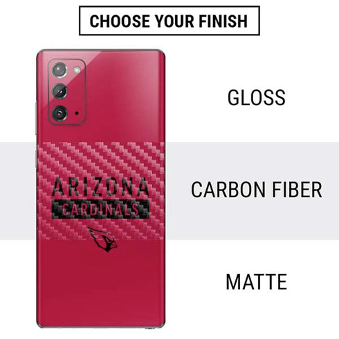 NFL Arizona Cardinals Red Performance Series Galaxy Note20 5G Skin
