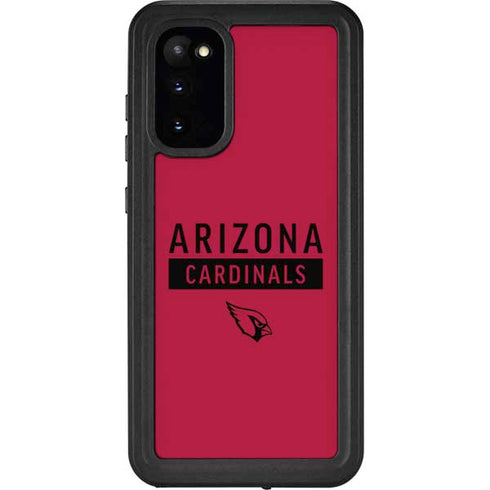 NFL Arizona Cardinals Red Performance Series Galaxy S20 Waterproof Case