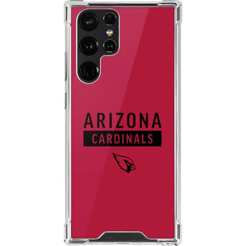NFL Arizona Cardinals Red Performance Series Galaxy S22 Ultra Clear Case