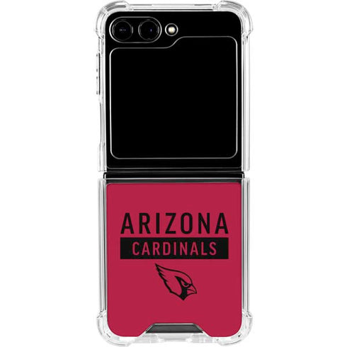 NFL Arizona Cardinals Red Performance Series Galaxy Z Flip5 5G Clear Case