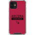 NFL Arizona Cardinals Red Performance Series iPhone 12 Clear Case