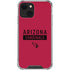 NFL Arizona Cardinals Red Performance Series iPhone 13 Mini Clear Case