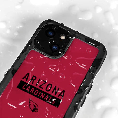 NFL Arizona Cardinals Red Performance Series iPhone 13 Mini Waterproof Case