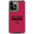 NFL Arizona Cardinals Red Performance Series iPhone 15 Pro Clear Case