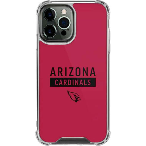 NFL Arizona Cardinals Red Performance Series iPhone 14 Pro Max Clear Case