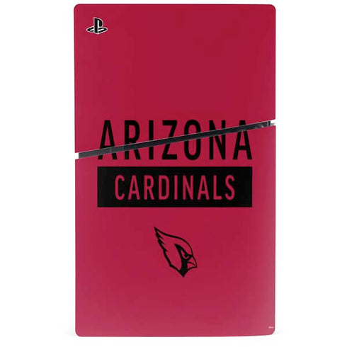 NFL Arizona Cardinals Red Performance Series PS5 Slim Disk Console Skin