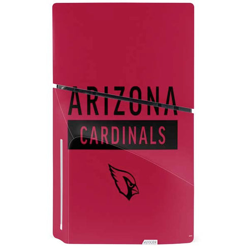 NFL Arizona Cardinals Red Performance Series PS5 Slim Disk Console Skin
