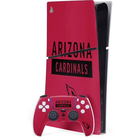 NFL Arizona Cardinals Red Performance Series PS5 Slim Digital Edition Bundle Skin