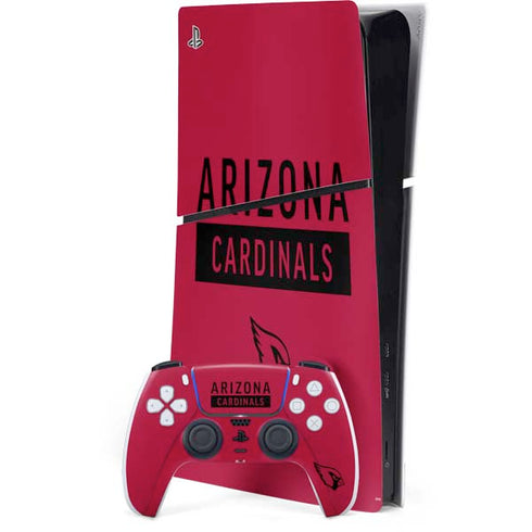 NFL Arizona Cardinals Red Performance Series PS5 Slim Digital Edition Console Skin