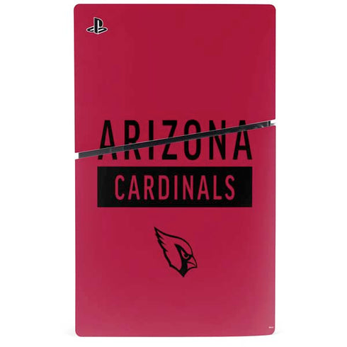 NFL Arizona Cardinals Red Performance Series PS5 Slim Digital Edition Console Skin