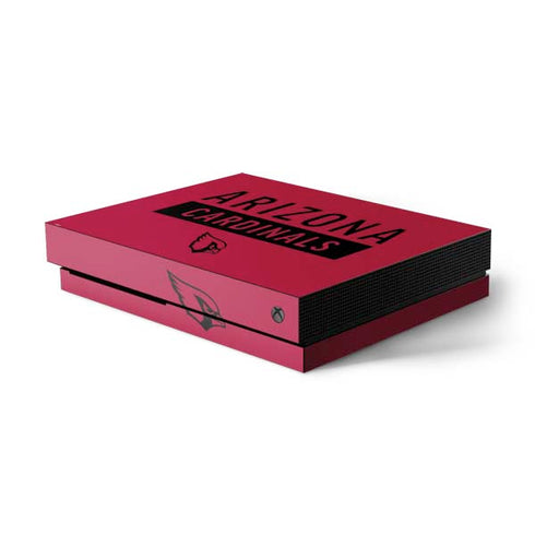 NFL Arizona Cardinals Red Performance Series Xbox One X Console Skin