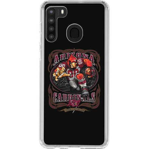 Liquid Blue NFL Arizona Cardinals Running Back Galaxy A21 Clear Case