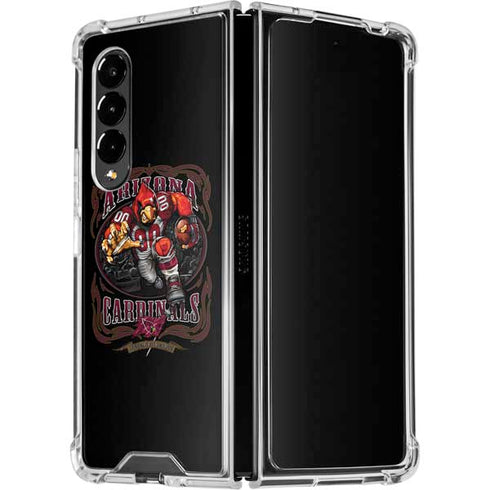 Liquid Blue NFL Arizona Cardinals Running Back Galaxy Z Fold4 5G Clear Case