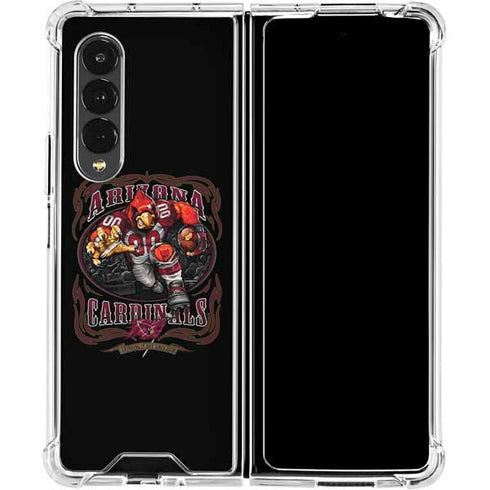 Liquid Blue NFL Arizona Cardinals Running Back Galaxy Z Fold4 5G Clear Case