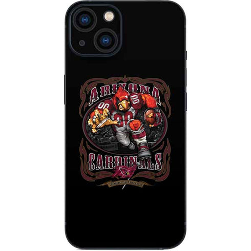 Liquid Blue NFL Arizona Cardinals Running Back iPhone 15 Plus Skin