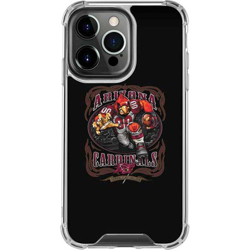 Liquid Blue NFL Arizona Cardinals Running Back iPhone 15 Pro Clear Case