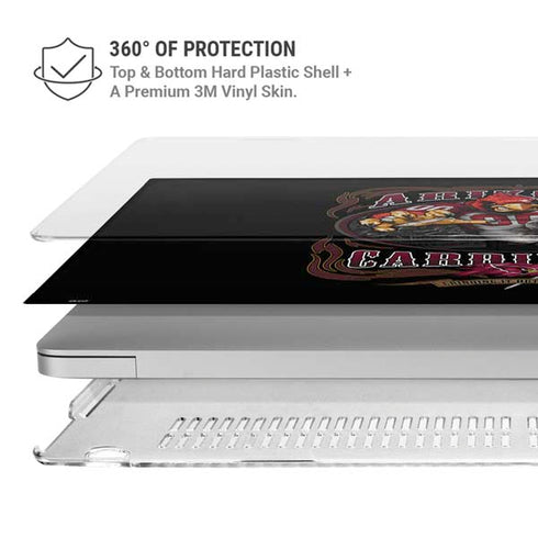 Liquid Blue NFL Arizona Cardinals Running Back MacBook Pro 13in (2020) Case plus Skin