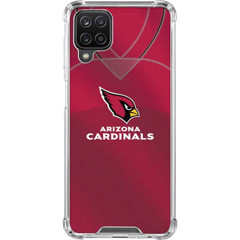 NFL Arizona Cardinals Team Jersey Galaxy A12 Clear Case