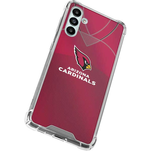 NFL Arizona Cardinals Team Jersey Galaxy A13 5G Clear Case