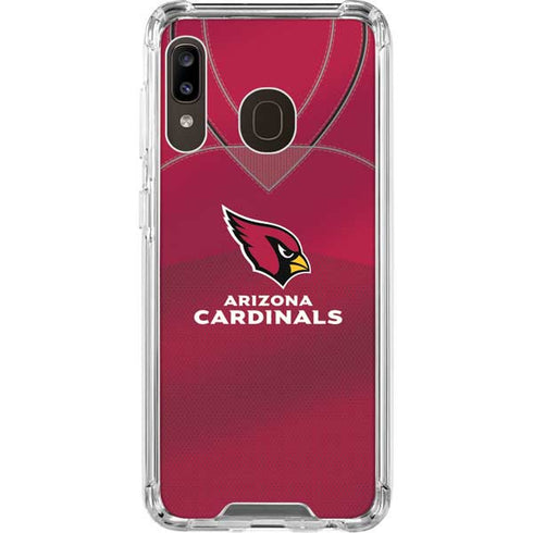 NFL Arizona Cardinals Team Jersey Galaxy A30 Clear Case