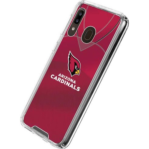 NFL Arizona Cardinals Team Jersey Galaxy A30 Clear Case