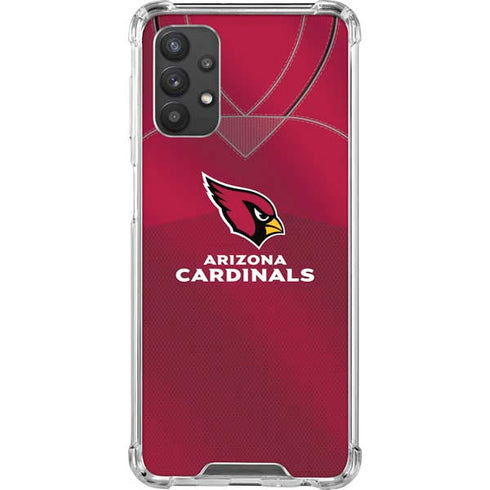 NFL Arizona Cardinals Team Jersey Galaxy A32 5G Clear Case