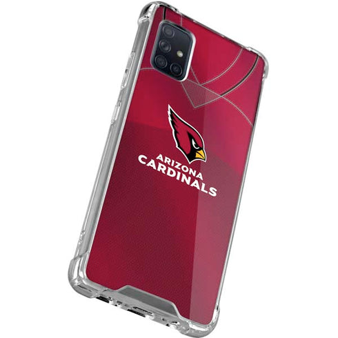 NFL Arizona Cardinals Team Jersey Galaxy A71 5G Clear Case