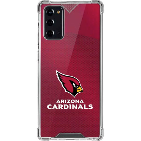 NFL Arizona Cardinals Team Jersey Galaxy Note20 5G Clear Case