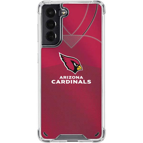 NFL Arizona Cardinals Team Jersey Galaxy S21 5G Clear Case