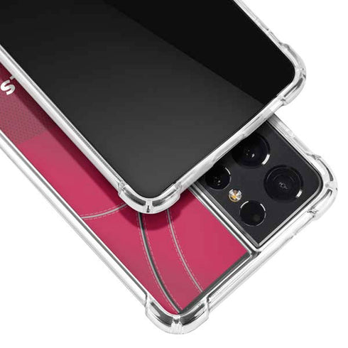 NFL Arizona Cardinals Team Jersey Galaxy S21 Ultra 5G Clear Case