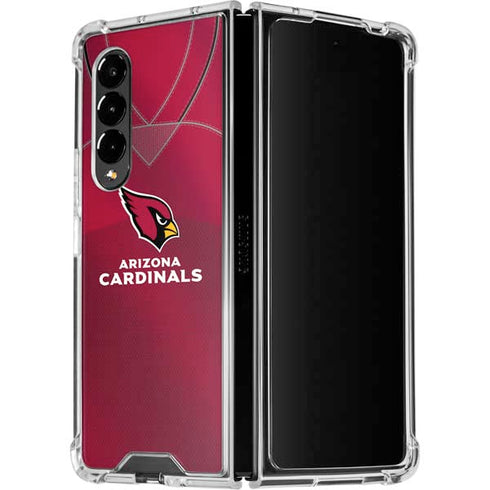 NFL Arizona Cardinals Team Jersey Galaxy Z Fold4 5G Clear Case