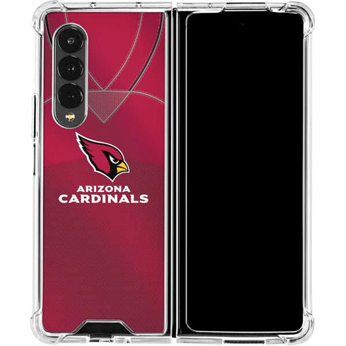 NFL Arizona Cardinals Team Jersey Galaxy Z Fold4 5G Clear Case